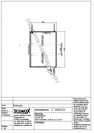 2140283 - Standard Bürocontainer ca. 12 m²