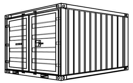 S6 - Stahlcontainer - 2,438 x 2,22 x 2,25 m, 8 Lager