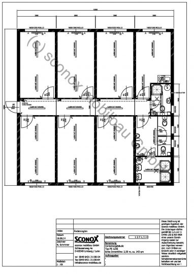 Unterkunft (Dämmung gem. Enev 2014), ca. 140 m² für 12 Personen, Gemeinschaftsküche, Dusche, WC´s