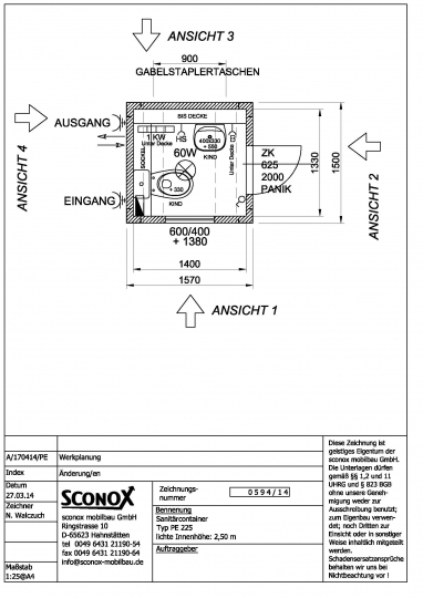 2140594 - Kinder-WC-Container, 1,60 m*1,50 m