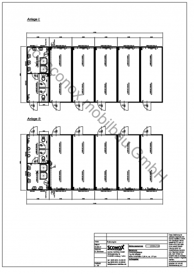2-teilige Containeranlage als Unterkunft, gesamt ca. 180 m² Grundfläche - 2141334