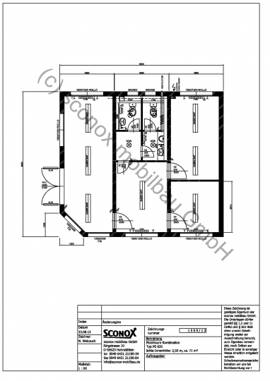 2131509 - Ansprechendes Bürogebäude aus Containern, ca. 71 m²