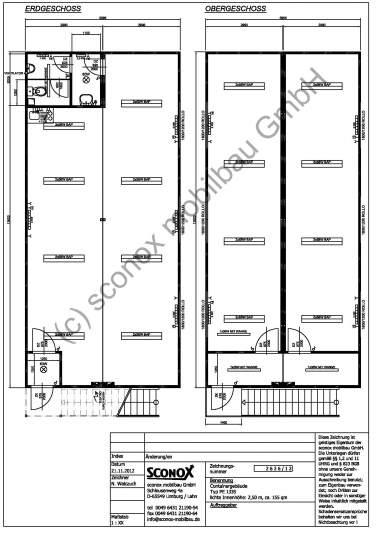 2122626 - 2-geschossiges Bürocontainergebäude, Halleneinbau, ca. 130 m²