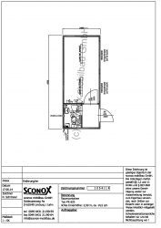 Bürocontainer 20 Fuß, mit Windfang und WC-Einbau - 2141054
