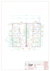20OPPG 0499 - Sanitärcontainer-Kombination D/H, Dusche/WC, Vorwand, wandhängende WC