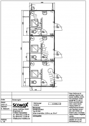 2131398 - Dusch/WC-Container, 9 m*3 m, 3 Einzelzellen