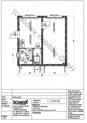 Wohncontainer-Anlage mit ca. 36 m² Grundfläche; Variante 2 - 2132343