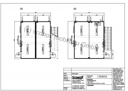 2130549A - 2-geschossige Bürocontaineranlage, Halleneinbau, ca. 60 m² Grundfläche