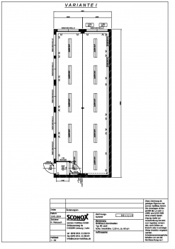 2140011 - Bürocontainer-Anlage, Großraumbüro Var. 1, ca. 62 m²