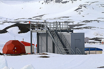 Laborcontainer als Forschungsstation in der Arktis