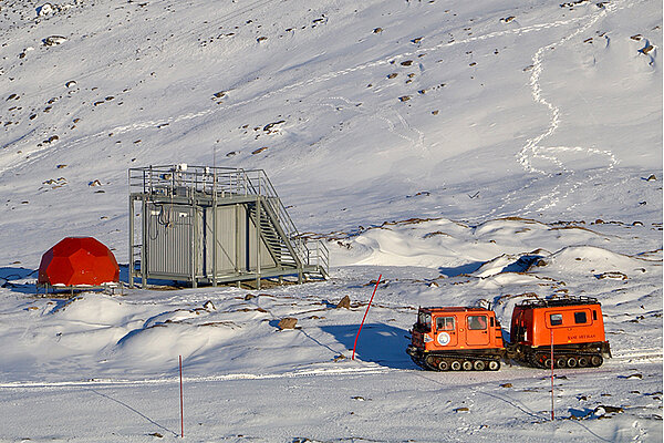 Laborcontainer als Forschungsstation in der Arktis